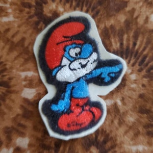 Vintage Papa Smurf Sticker Patch