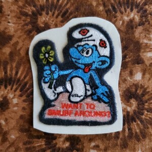 Vintage Smurf Sticker Patch