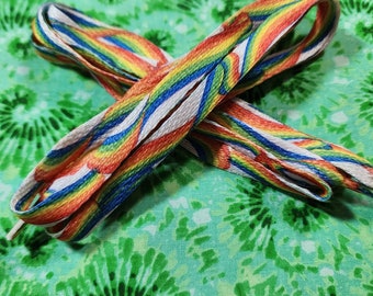 Cordones de arcoíris vintage