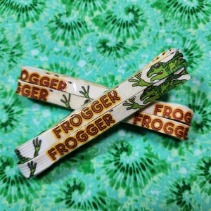 Vintage Frogger Shoelaces