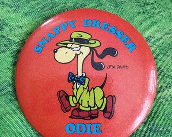 Botón vintage de Garfield