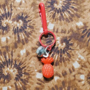 Vintage 80&#39;s Pineapple Bell Charm