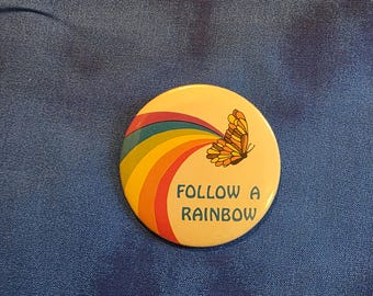 Vintage Rainbow Button
