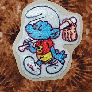 Vintage Smurf Sticker Patch