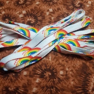 Vintage Rainbow Shoelaces