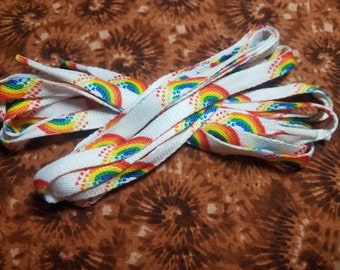 Vintage Rainbow Shoelaces