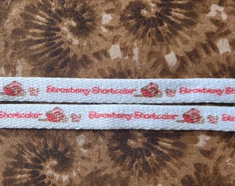 Cordones vintage de Strawberry Shortcake