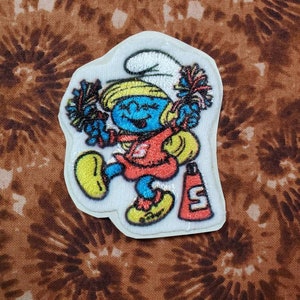 Vintage Smurfette Sticker Patch