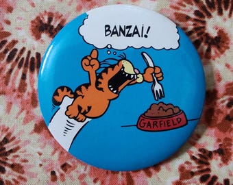 Vintage Garfield Button