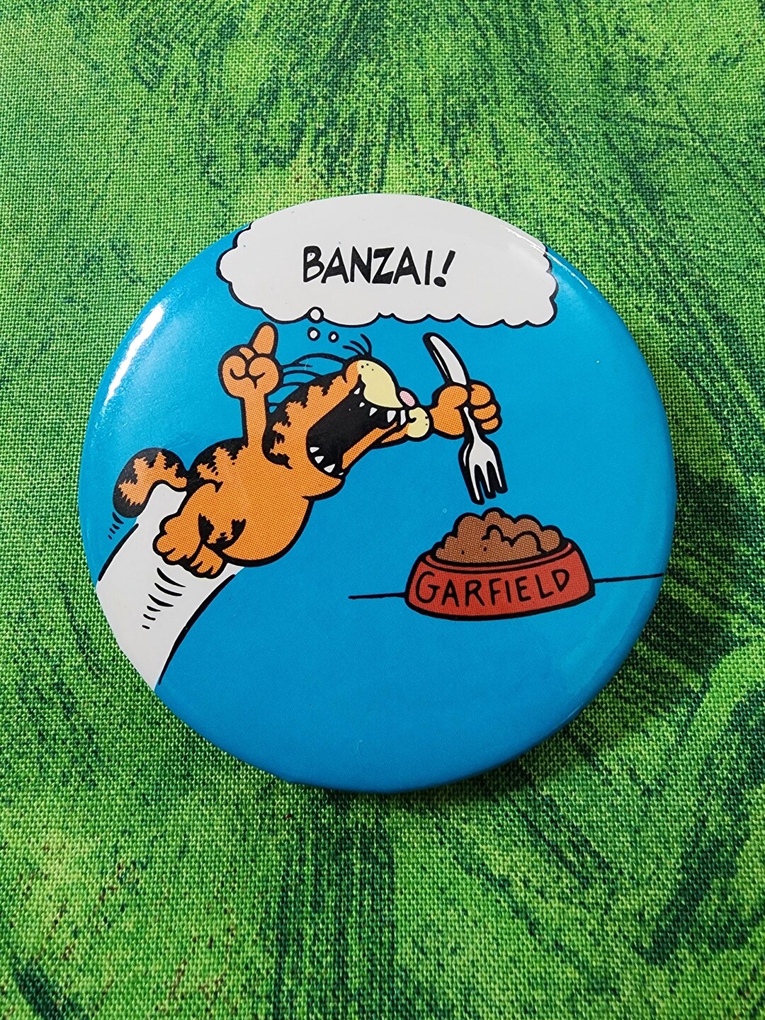 Garfield Button Vintage Garfield Button - Etsy