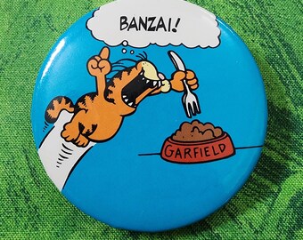 Botón vintage de Garfield