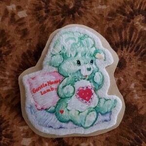 Vintage Care Bear Sticker Patch Gentle Heart Lamb