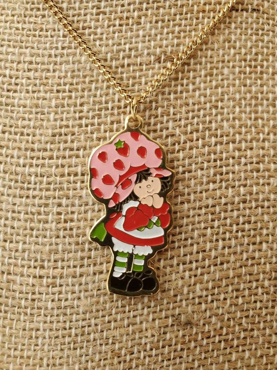 Vintage Strawberry Shortcake Necklace - image 1