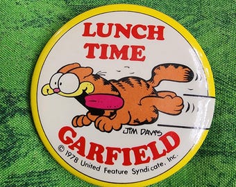 Botón vintage de Garfield