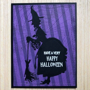 Scheda della strega di Halloween