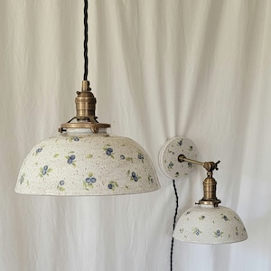 Style#1005 Beautiful blueberry artisan lighting pendant made to match our blueberry sconces