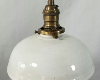 照明 陶器 手作り スタイル#010 手作り陶器ペンダントライト、ファームハウスキッチン