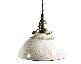 Style#045 Lighting - Pottery - Hanging Pendant Light - Hand Stamped - Home decor lighting - custom lighting -farmhouse decor-chandelier-lamp