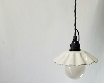 Style#086 Victorian Fluted Organic Hanging Pendant lamp or sconce