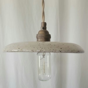 Style#104 Beautiful cream speckled pendant light