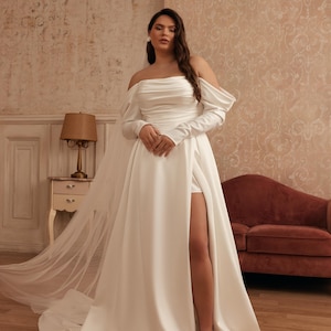 Modern Bridal Gown | Custom Size Wedding Dress | Soft, Comfortable & Handmade in Ukraine