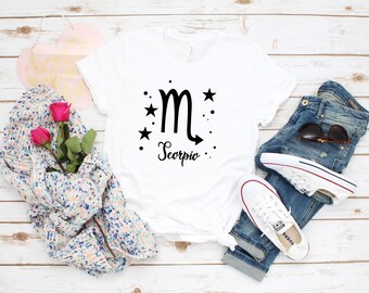 Scorpio Zodiac T-Shirt For Men & Women - Birthday Gift For October November Born, Unisex Tee