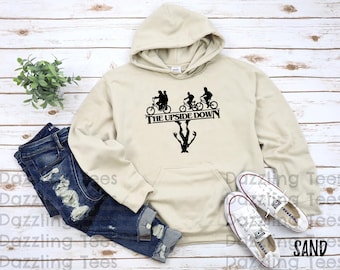 The Upside Down Unisex Hoodie Sweatshirt | Eleven Gift for Men Women | Hawkins Middle Sweatshirt