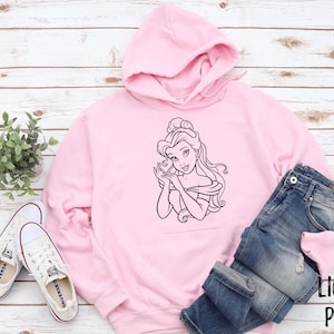 Belle of the Ball Outline Unisex Hoodie Sweatshirt | Disney Squad goals Vacation | Beauty and the Beast Matching Group