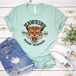 Hawkins Middle Tiger 1983 Unisex Shirts | Eleven Gift for Men Women | Hawkins Middle Tshirt