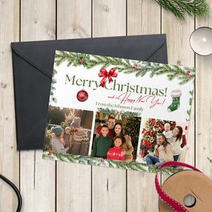 Weihnachten Familie Postkarten Vorlage