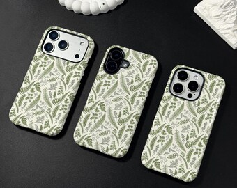 Soft Leaves iPhone Case: Glossy or Matte Finish