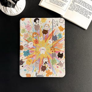 Cute Animals iPad Case for iPad Air 5/6/7 iPad 10 10.9&quot;, iPad Pro 2024 iPad Pro2025 iPad Mini 6 Cases, iPad 2024/2025 and iPad A16 Cover