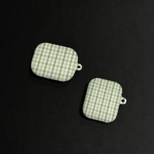 Estuche para AirPods con diseño de celosía verde, funda para AirPods Pro 2 de Apple, funda para AirPods 3/AirPods 4, protección eficaz, regalo para ella