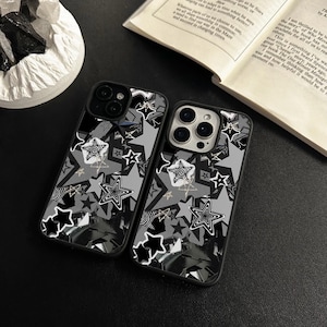 Y2k Style Star iPhone Case For iPhone 16 15 14 13 12 Pro Max Xr Mini SE Case Boho iPhone 7 8 Plus Case Aesthetic iPhone Cover