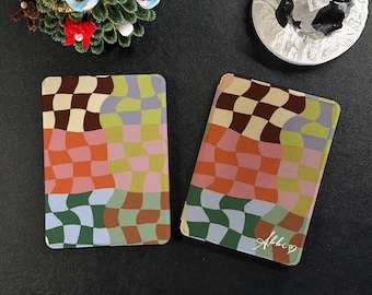 Colorful Plaid Kindle Case, Custom Kindle Case With Auto Wake/Sleep For Kindle Paperwhite 1/2/3/4/5, Kindle 2022/2024 Case