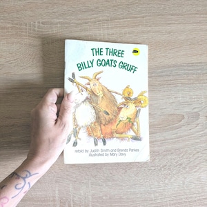 The Three Billy Goats Gruff J Smith & B Parkes 1986 rare vintage children&#39;s book