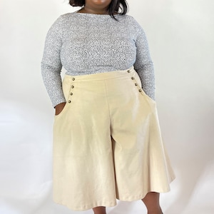 CURVE Bastion Culottes Ladies PDF Sewing Pattern Multi Size 16 to 34 image 2