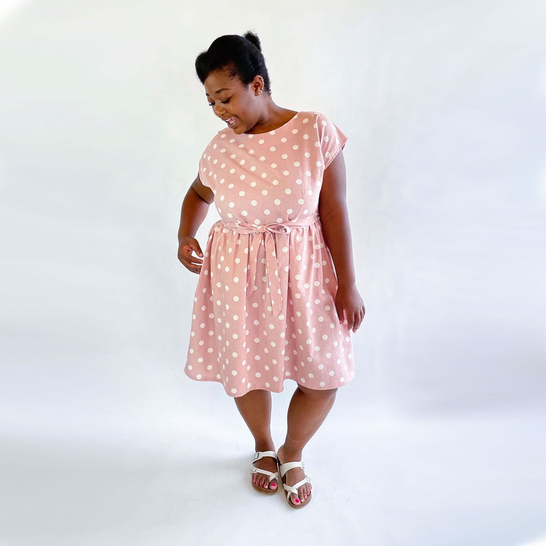 Curve Sizes: The Isla Back Wrap Dress Women's PDF Sewing Pattern Size 16 to 34, C to F cups image 2