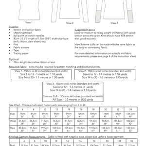 The Gable Knit Top Slash Neckline Women's PDF Sewing Pattern Size 6 to 24 image 5