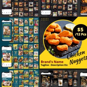 Restaurant, Social Media Posts for Restaurants, Restaurant Social Media Templates,Canva Templates, Canva Instagram, Instagram Templates,