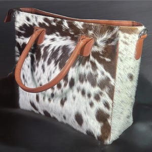 Sac à main original fait main en cuir chevelu