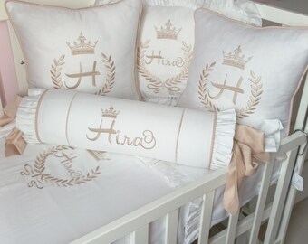 Personalized Baby Duvet Cover Set: 100% Cotton Embroidered Bedding