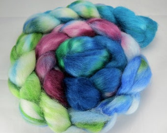 Hand Dyed SW BFL Wool Top 4 oz - Sea Glass #2 - Spinning - Roving - Top