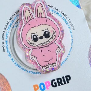 PopSocket PopGrip Mit Kawaii Faultier-Muster – Magnetisch Für MagSafe, Inkl. Adapterring