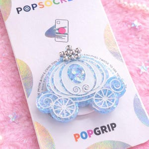 PopSocket pétillant inspiré de Cendrillon | Support et poignée magiques pour téléphone