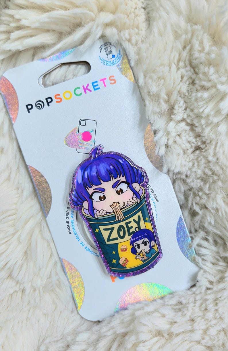 Popsocket Hunters Zoey Kpop Demon Hunters Popsocket | Kawaii Ramen Cup Phone Grip - Etsy ...