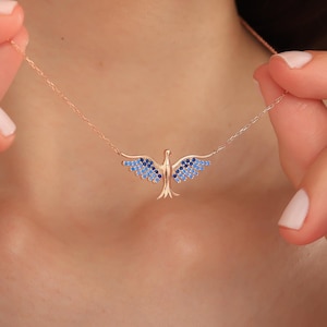 Phoenix Necklace 925 Sterling Silver, Phoenix Jewelry, Firebird Necklace, Bird Jewelry, Mythology Necklace, Inspirational Gift For Her