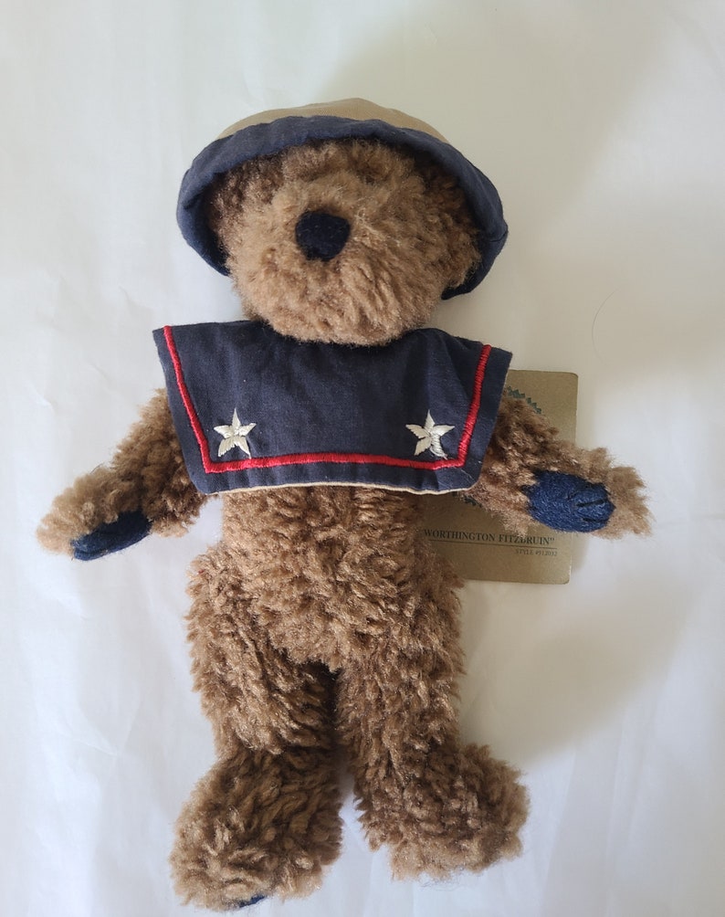 Vintage BOYDS BEARS Navy Sailor Outfit Articulated Teddy image 2