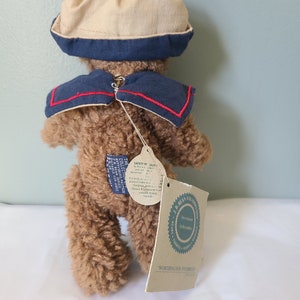 Vintage BOYDS BEARS Navy Sailor Outfit Articulated Teddy image 9