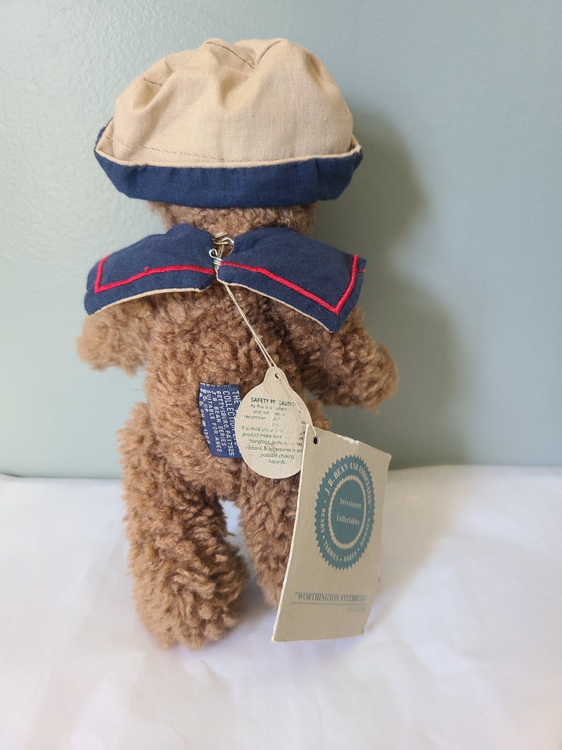 Vintage BOYDS BEARS Navy Sailor Outfit Articulated Teddy image 9